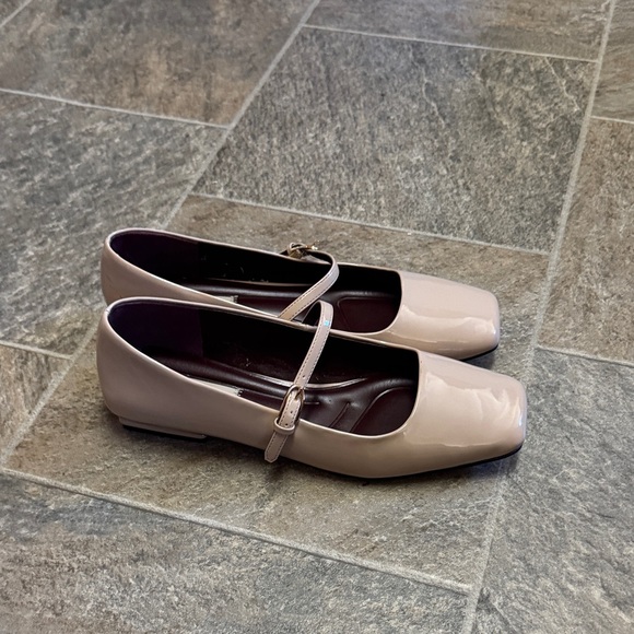 Franco Sarto Taupe Mary Jane Flats - Picture 2 of 2